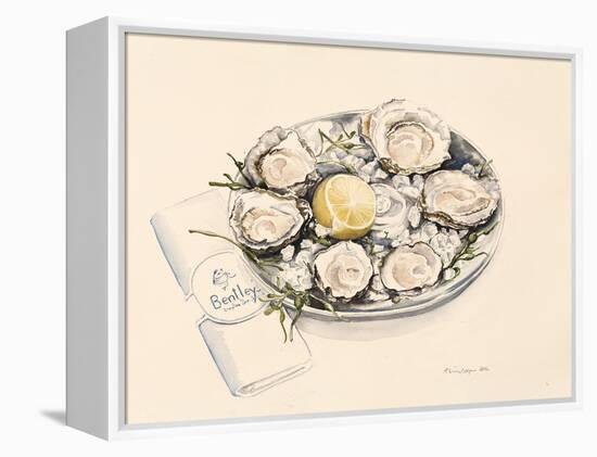 A Plate of Oysters, 2012-Alison Cooper-Framed Premier Image Canvas