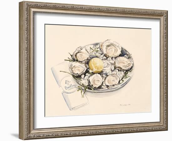 A Plate of Oysters, 2012-Alison Cooper-Framed Giclee Print