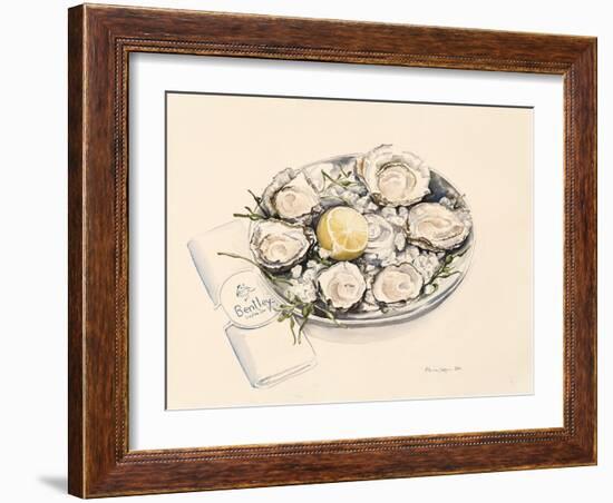 A Plate of Oysters, 2012-Alison Cooper-Framed Giclee Print