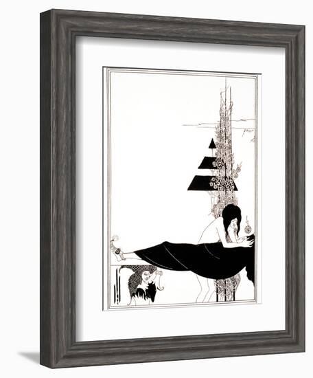 A Platonic Lament, Plate VII, 19th Century-Aubrey Beardsley-Framed Giclee Print