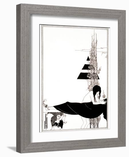 A Platonic Lament, Plate VII, 19th Century-Aubrey Beardsley-Framed Giclee Print