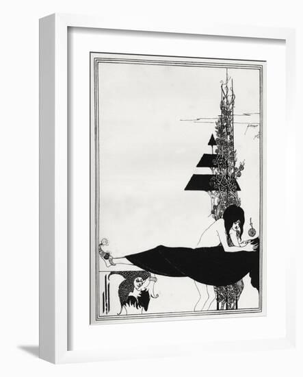 ' A Platonic Lament-Aubrey Beardsley-Framed Giclee Print