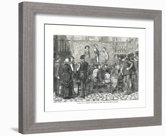 A Play in an Elizabethan London Inn Yard, 1878-Walter Thornbury-Framed Giclee Print