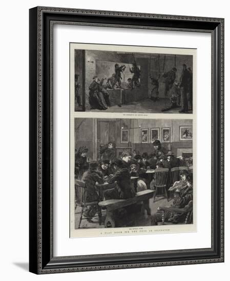 A Play Room for the Poor in Islington-Robert Barnes-Framed Giclee Print