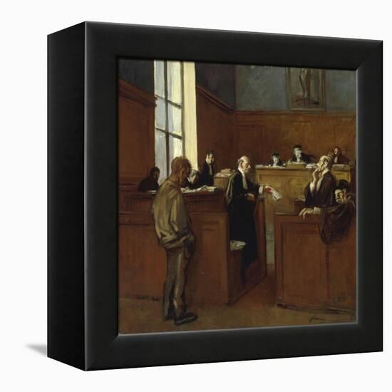 A Plea for Mercy-Jean Louis Forain-Framed Premier Image Canvas