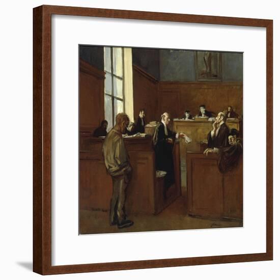 A Plea for Mercy-Jean Louis Forain-Framed Giclee Print