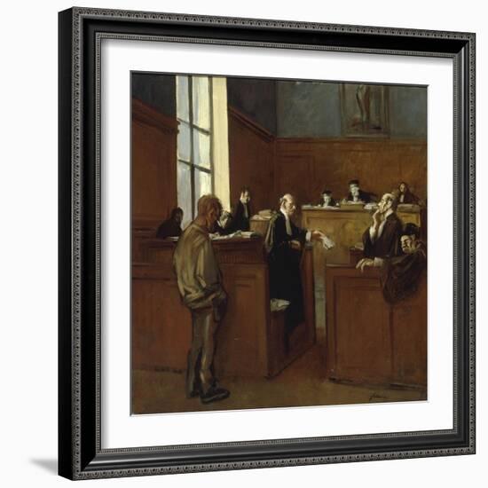 A Plea for Mercy-Jean Louis Forain-Framed Giclee Print