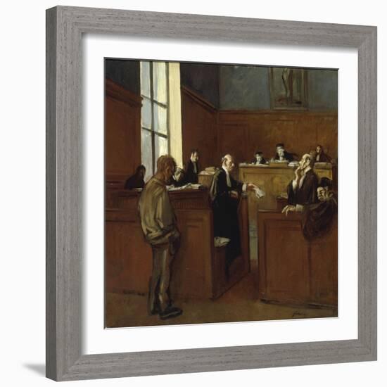 A Plea for Mercy-Jean Louis Forain-Framed Premium Giclee Print