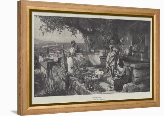 A Pleasant Studio-Hendrik Siemiradzki-Framed Premier Image Canvas