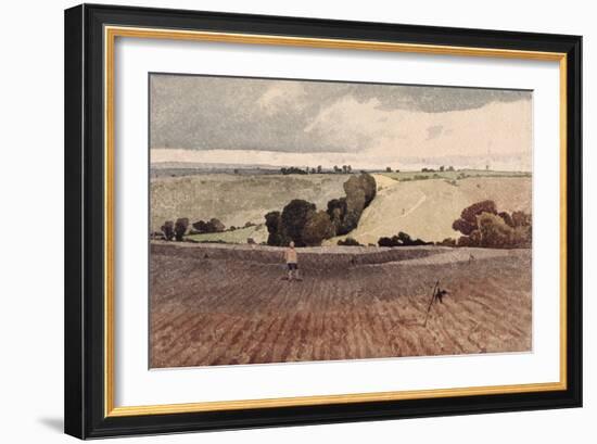 A Ploughed Field, C.1808-John Sell Cotman-Framed Giclee Print