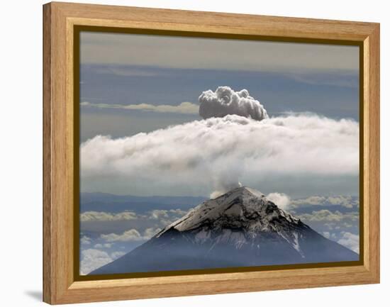 A Plume of Smoke and Steam Rises from the Popocatepetl Volcano-null-Framed Premier Image Canvas