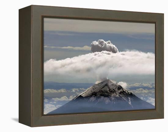 A Plume of Smoke and Steam Rises from the Popocatepetl Volcano-null-Framed Premier Image Canvas