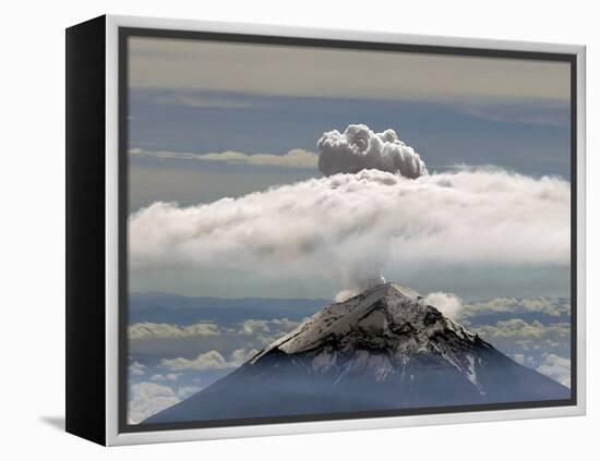 A Plume of Smoke and Steam Rises from the Popocatepetl Volcano-null-Framed Premier Image Canvas