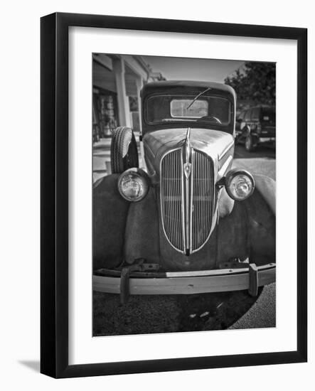 A Plymouth Roadster on a Lot Is an Automobile Relic from the Past-Steven Boone-Framed Photographic Print