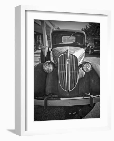 A Plymouth Roadster on a Lot Is an Automobile Relic from the Past-Steven Boone-Framed Photographic Print