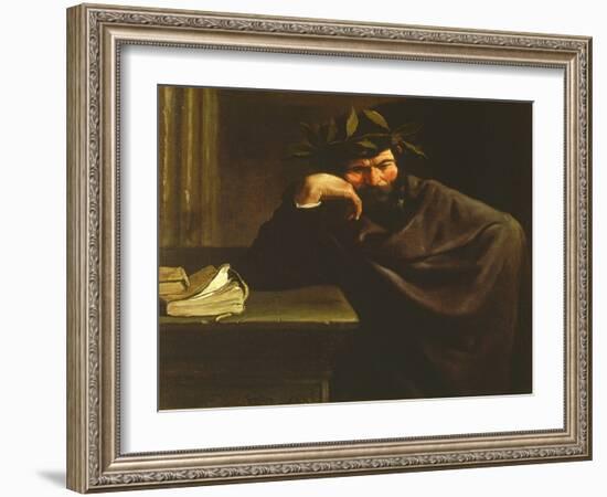 A Poet-Pier Francesco Mola-Framed Giclee Print