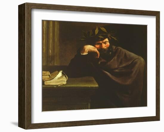 A Poet-Pier Francesco Mola-Framed Giclee Print