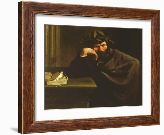 A Poet-Pier Francesco Mola-Framed Giclee Print