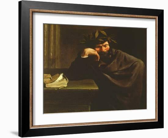 A Poet-Pier Francesco Mola-Framed Giclee Print