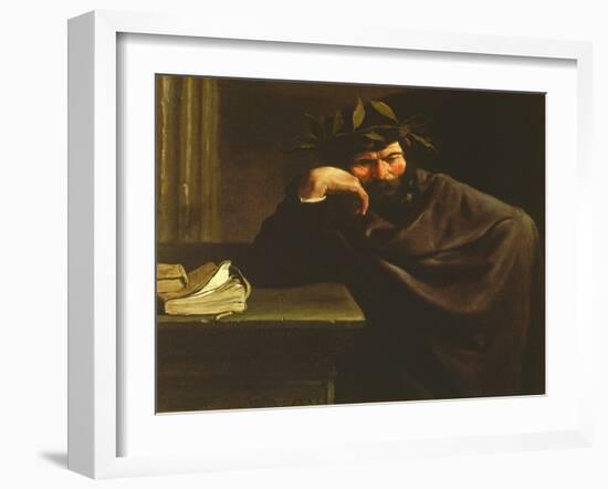 A Poet-Pier Francesco Mola-Framed Giclee Print