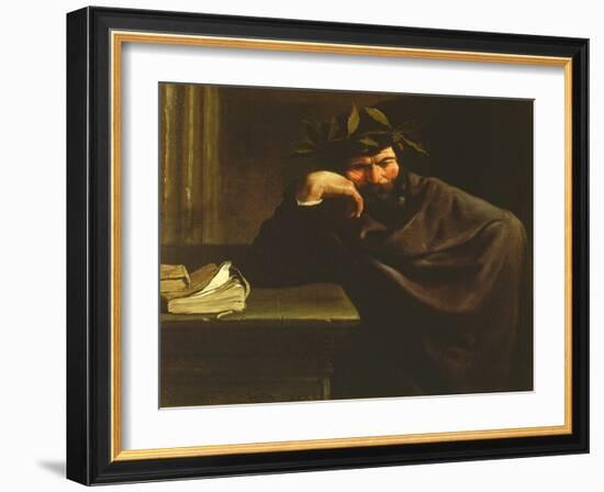 A Poet-Pier Francesco Mola-Framed Giclee Print