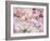 A Poetic Floral Montage from Pink Roses on Painted Texture-Alaya Gadeh-Framed Photographic Print