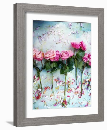 A Poetic Floral Montage of Roses-Alaya Gadeh-Framed Photographic Print