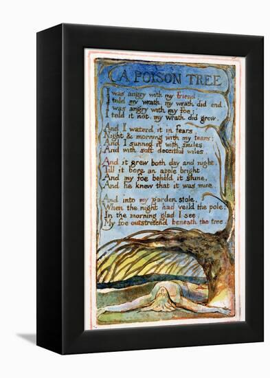 A Poison Tree: Plate 49 from Songs of Innocence and of Experience C.1815-26-William Blake-Framed Premier Image Canvas