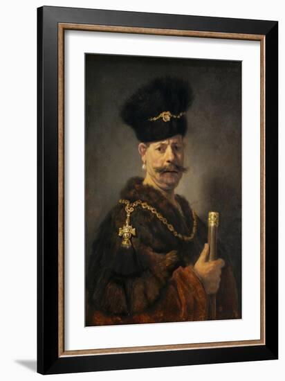 A Polish Nobleman, 1637-Rembrandt van Rijn-Framed Giclee Print