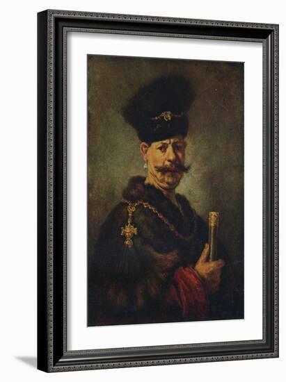 A Polish Nobleman, 1637-Rembrandt van Rijn-Framed Giclee Print