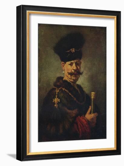 A Polish Nobleman, 1637-Rembrandt van Rijn-Framed Giclee Print