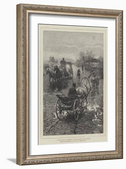 A Polish Road in November-Alfred von Wierusz-Kowalski-Framed Giclee Print