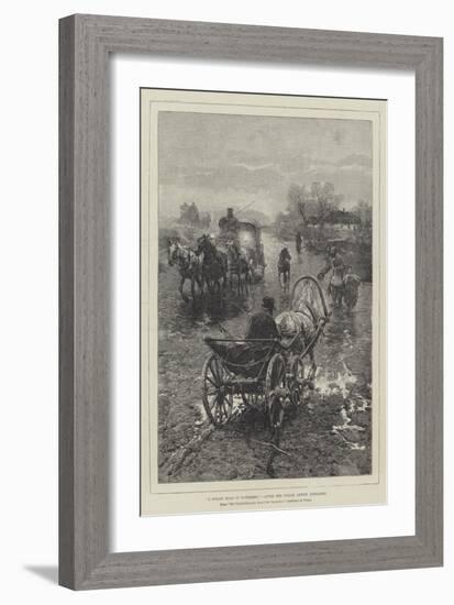 A Polish Road in November-Alfred von Wierusz-Kowalski-Framed Giclee Print