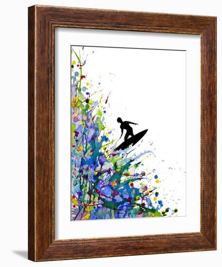 A Pollock's Point Break-Marc Allante-Framed Art Print