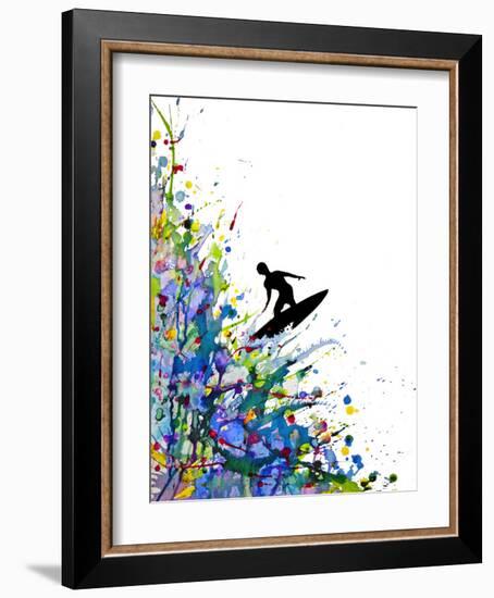 A Pollock's Point Break-Marc Allante-Framed Art Print