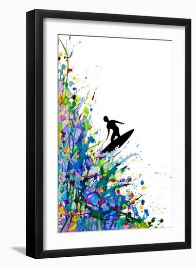 A Pollock's Point Break-Marc Allante-Framed Art Print