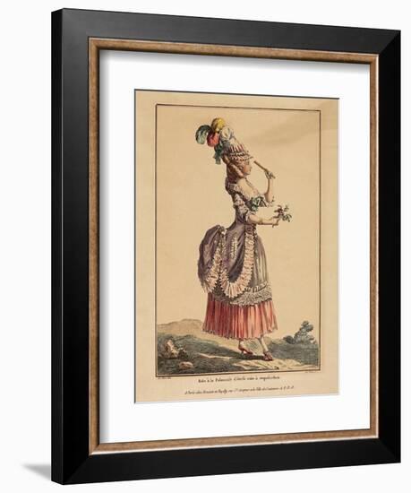 A Polonaise Dress with Draped Overskirt, 1778-Pierre Thomas Le Clerc-Framed Giclee Print