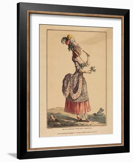 A Polonaise Dress with Draped Overskirt, 1778-Pierre Thomas Le Clerc-Framed Giclee Print