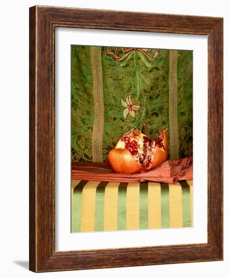 A Pomegranate with Asian Linens-Jan-peter Westermann-Framed Photographic Print