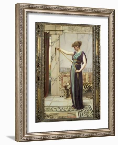 A Pompeian Lady, 1891-John William Godward-Framed Giclee Print