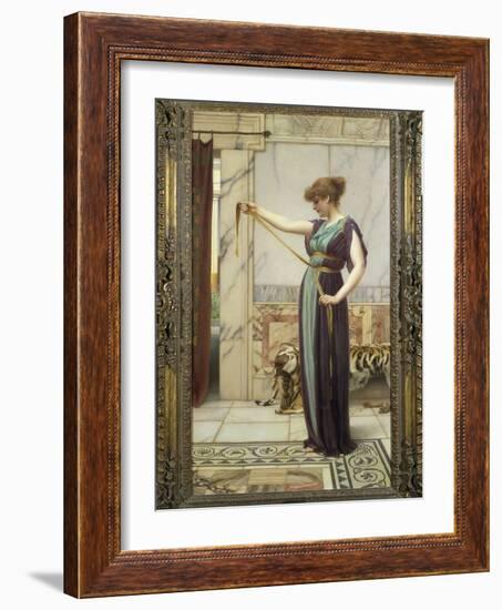 A Pompeian Lady, 1891-John William Godward-Framed Giclee Print