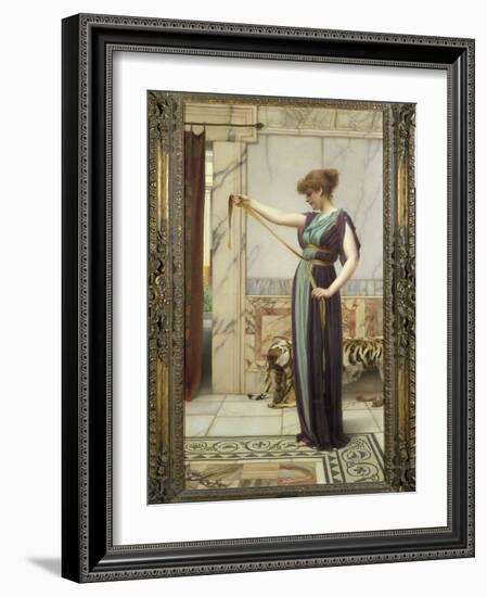 A Pompeian Lady, 1891-John William Godward-Framed Giclee Print