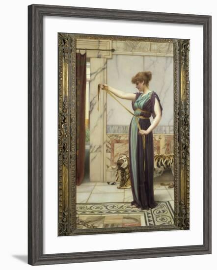 A Pompeian Lady, 1891-John William Godward-Framed Giclee Print