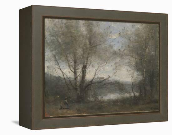 A Pond Seen Through the Trees, C.1855-65-Jean-Baptiste-Camille Corot-Framed Premier Image Canvas