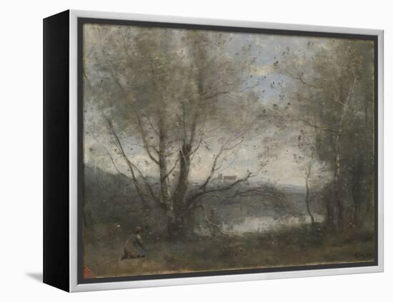 A Pond Seen Through the Trees, C.1855-65-Jean-Baptiste-Camille Corot-Framed Premier Image Canvas