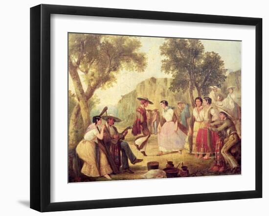 A Popular Dance-null-Framed Giclee Print