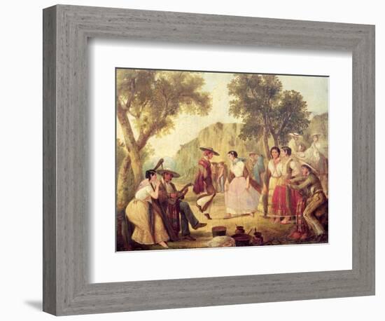 A Popular Dance-null-Framed Giclee Print