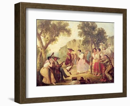 A Popular Dance-null-Framed Giclee Print