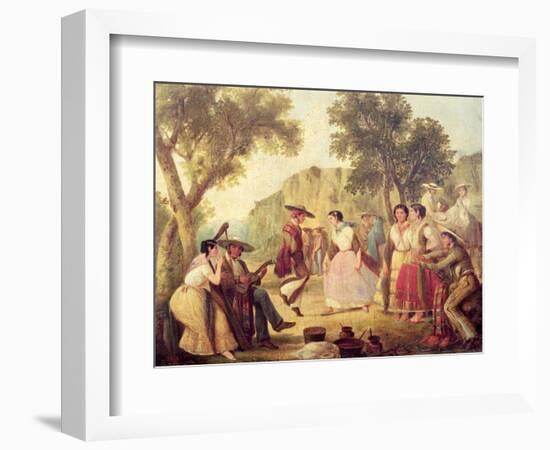 A Popular Dance-null-Framed Giclee Print