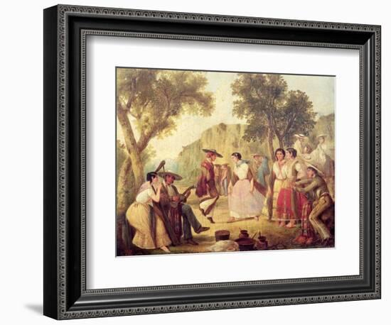 A Popular Dance-null-Framed Giclee Print